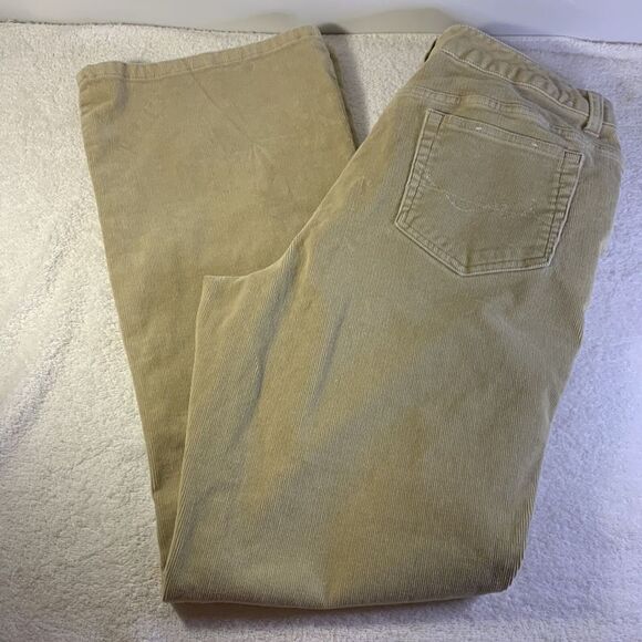 Womens St Johns Bay corduroy size 12 bootcut khaki pants NWOT - Picture 5 of 5